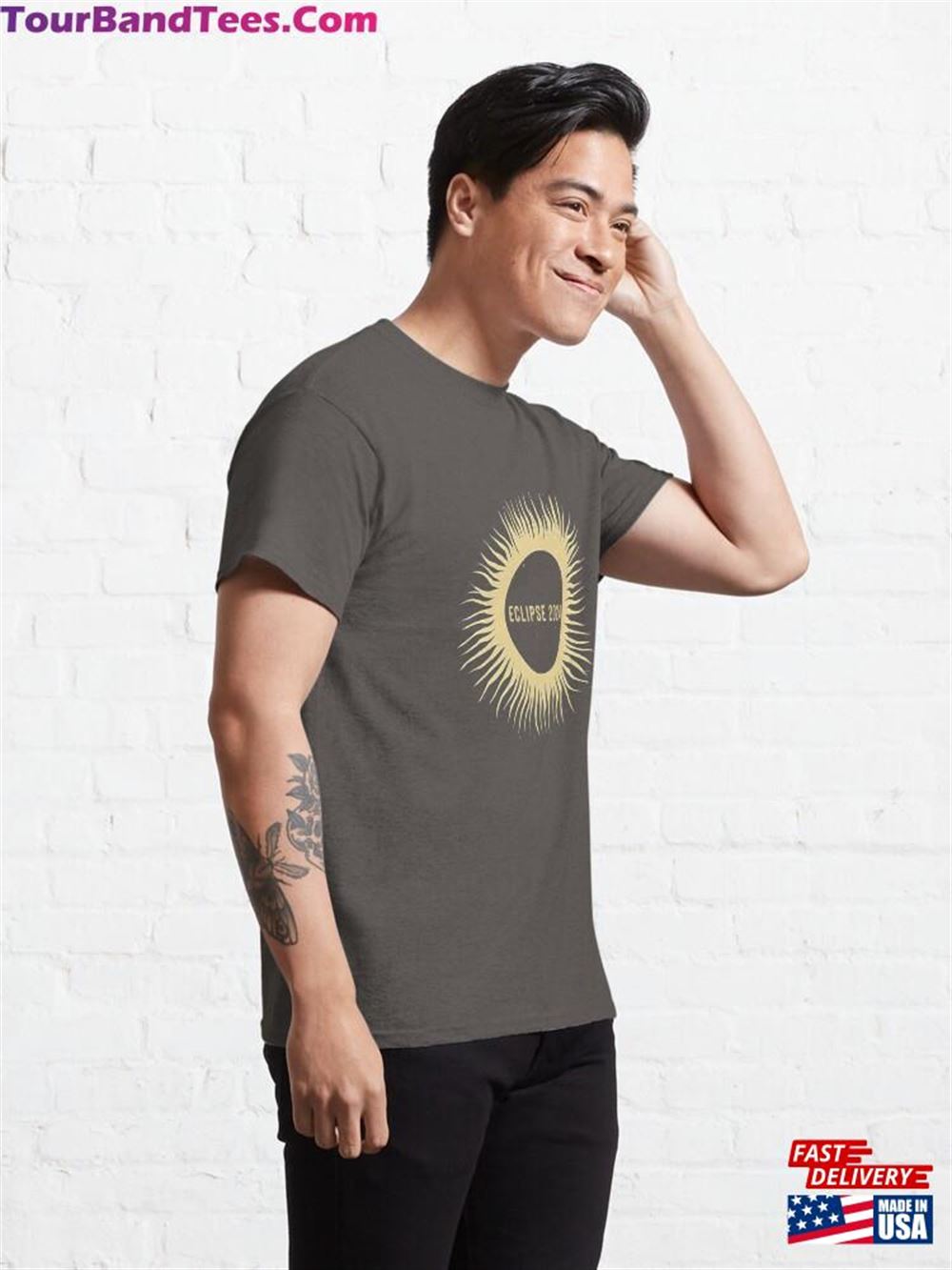 Solar Eclipse Commemorative Graphic Classic T-Shirt 29Uf097758 – Utopia Fashion