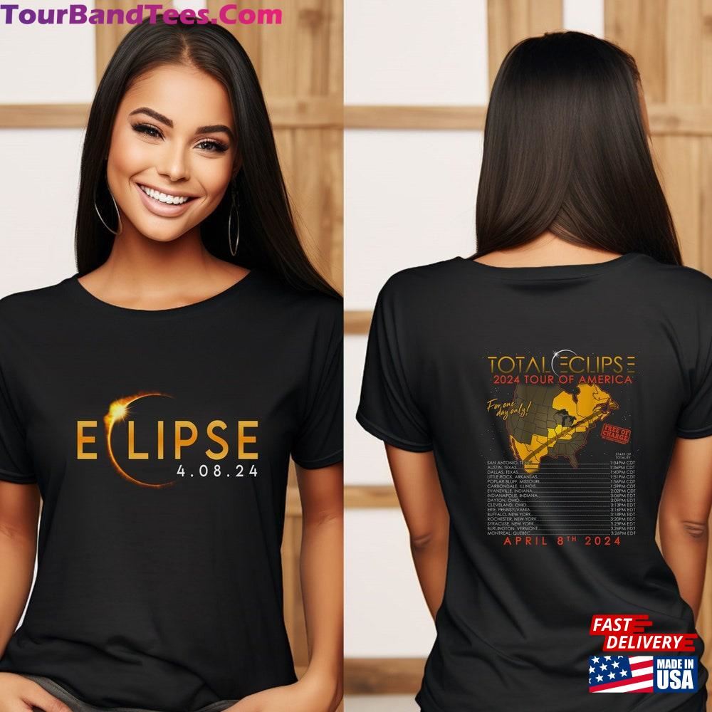 Solar Eclipse Double Sided Path Of Totality Shirt Twice In A Lifetime Total Tee America Usa Map Hoodie Unisex 29Uf112850 – Utopia Fashion