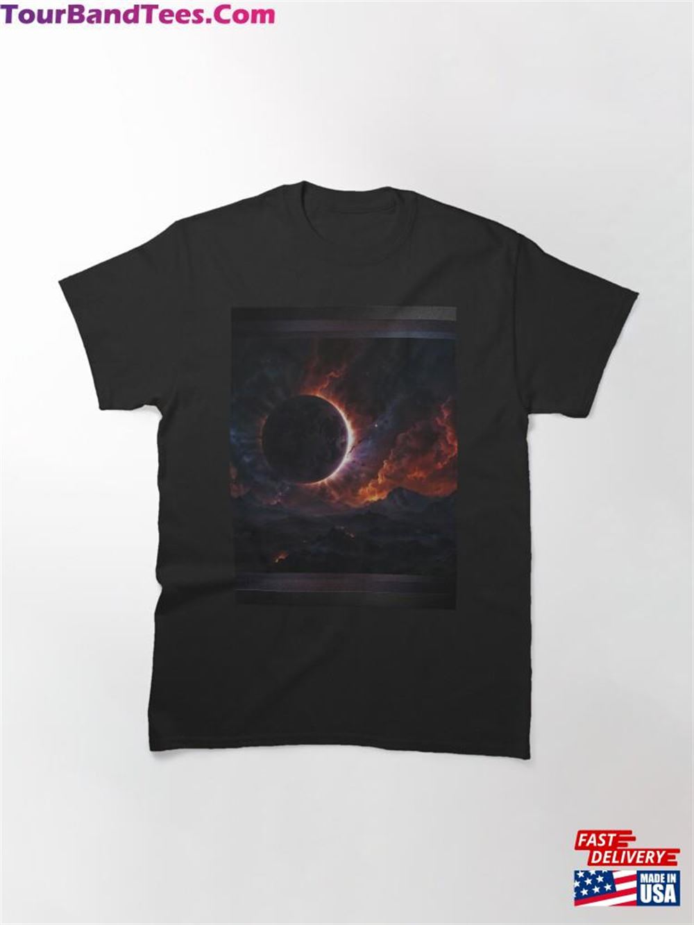 Solar Eclipse Cosmic Art Masterpiece That Transcends Boundaries Mesmerizing Ai Concept By Xzendor7 Classic T-Shirt Hoodie Sweatshirt 29Uf116443 – Utopia Fashion