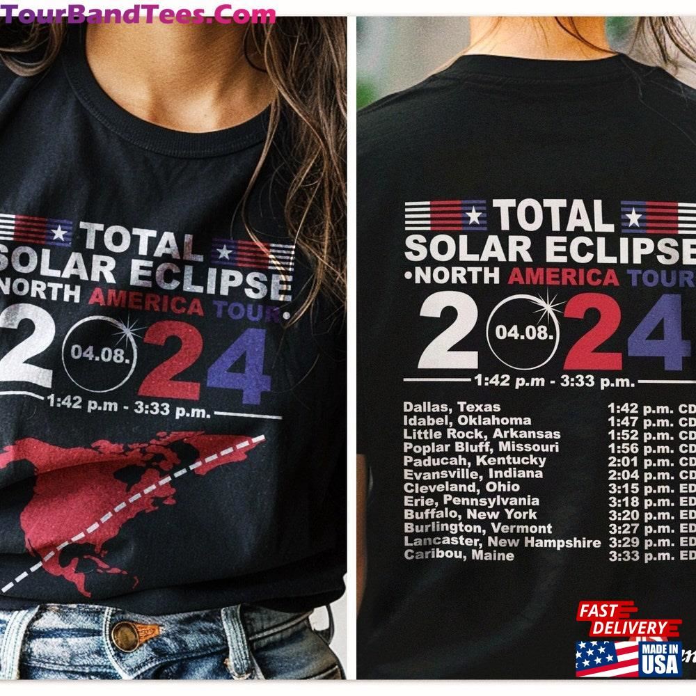 Solar Eclipse Shirt Total T-Shirt April Path Of The Unisex 29Uf112964 – Utopia Fashion