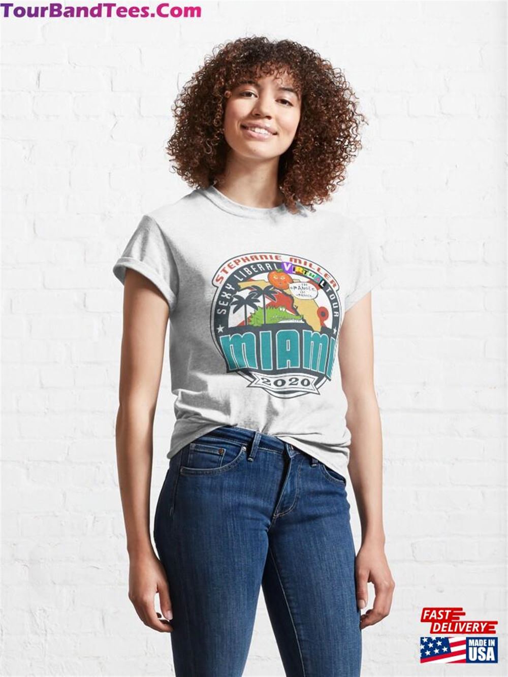 Stephanie Miller’S Sexy Liberal Virtual Tour Miami Classic T-Shirt Sweatshirt 29Uf115682 – Utopia Fashion