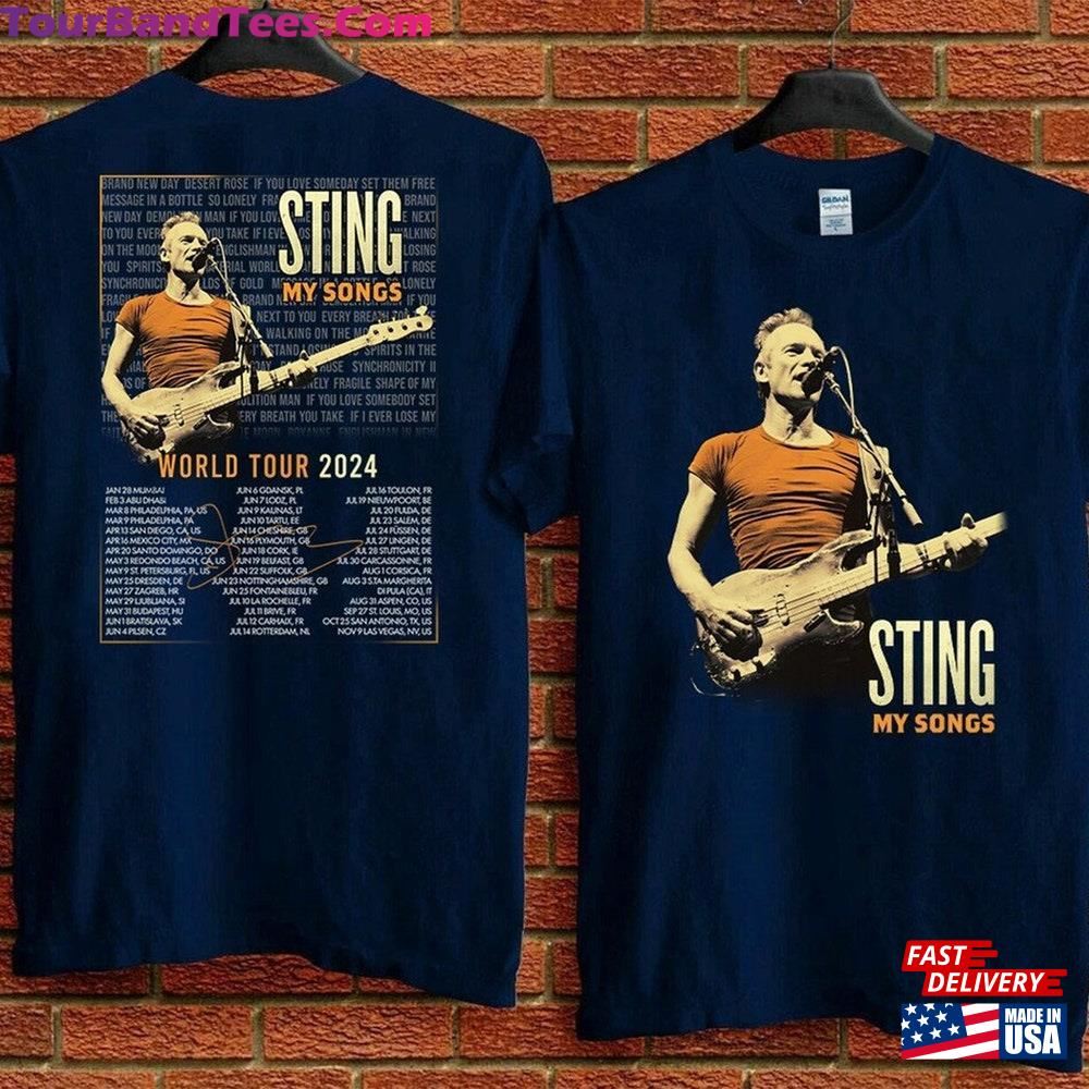 Sting My Song World Tour T-Shirt Shirt Unisex 29Uf096319 – Utopia Fashion