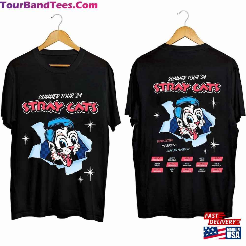 Stray Cats Summer Tour Shirt Band Fan Concert Hoodie T-Shirt 29Uf116152 – Utopia Fashion