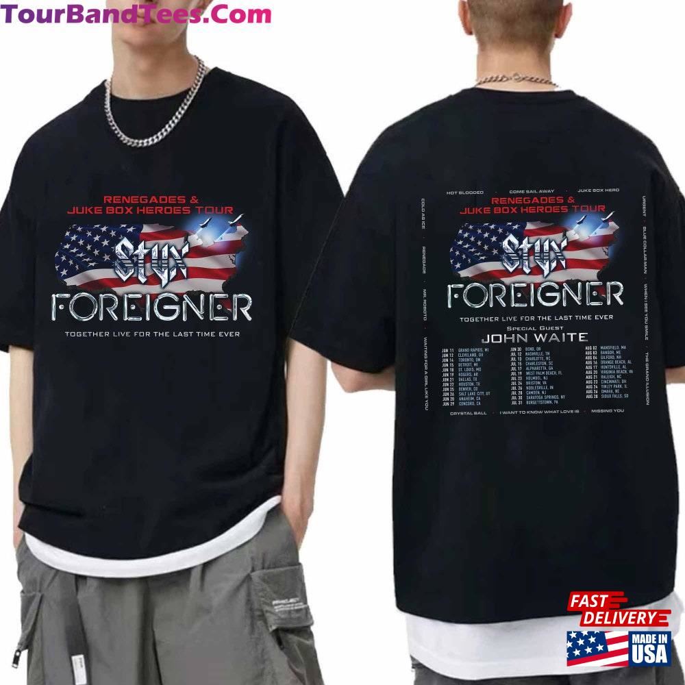 Styx And Foreigner Summer Tour Shirt Band Fan Classic Hoodie 29Uf096315 – Utopia Fashion