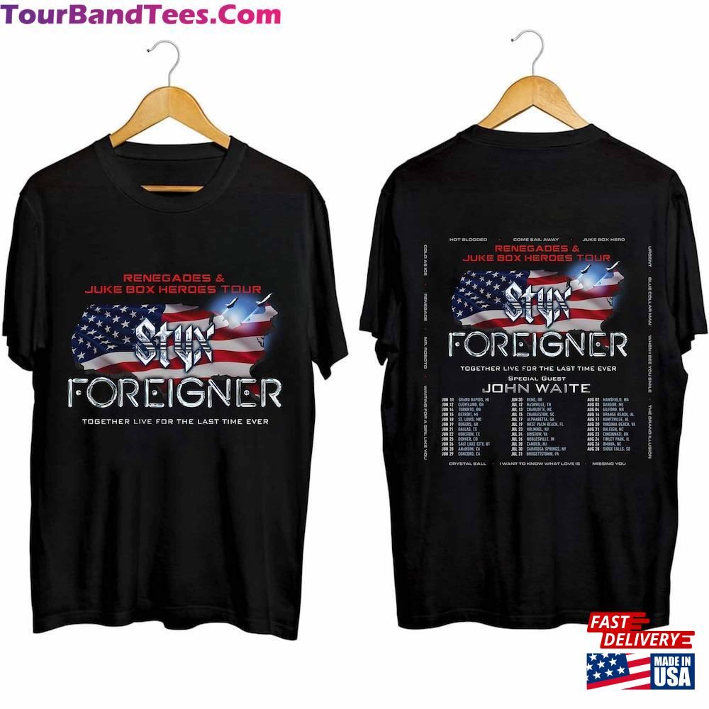 Styx And Foreigner Summer Tour Shirt Band Fan Classic T-Shirt 29Uf117918 – Utopia Fashion