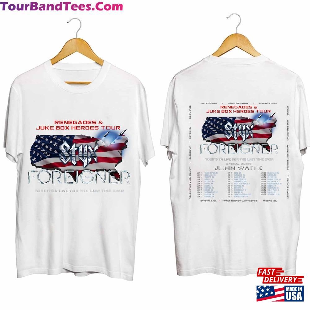 Styx And Foreigner Summer Tour Shirt Band Fan Classic T-Shirt 29Uf117918 – Utopia Fashion