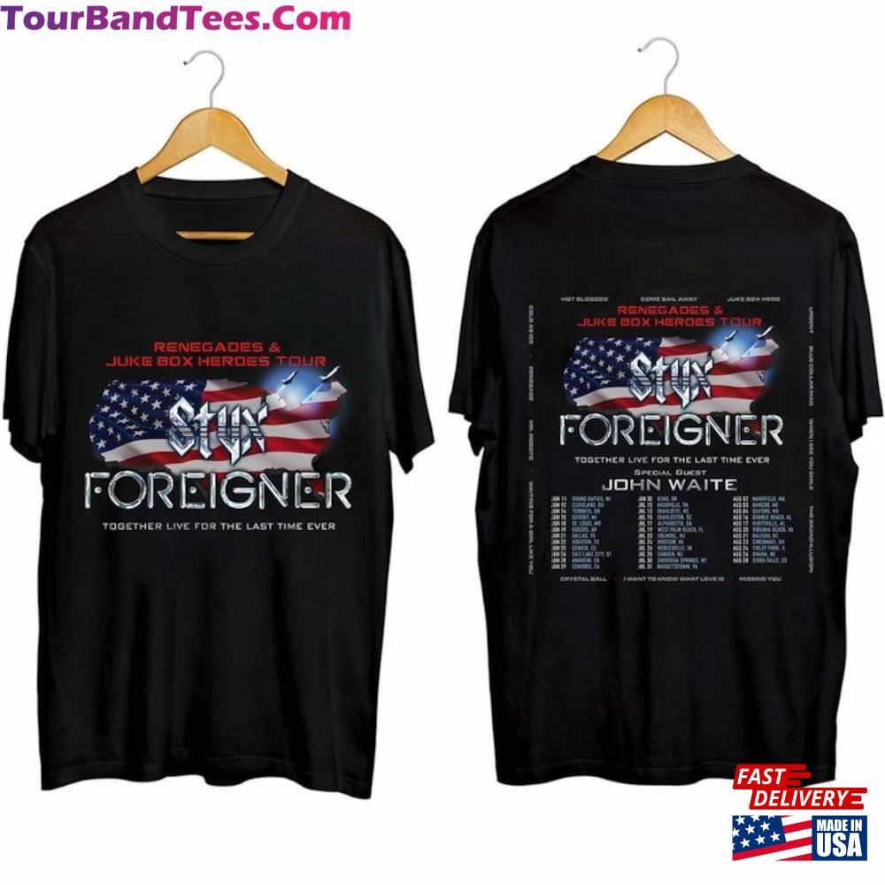 Styx And Foreigner Summer Tour Shirt Band Fan Classic T-Shirt 29Uf096271 – Utopia Fashion