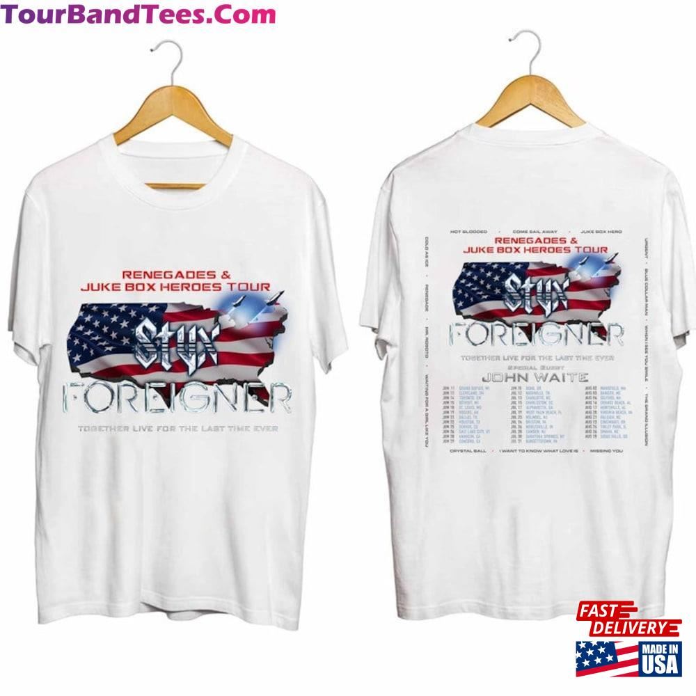 Styx And Foreigner Summer Tour Shirt Band Fan Classic T-Shirt 29Uf096271 – Utopia Fashion