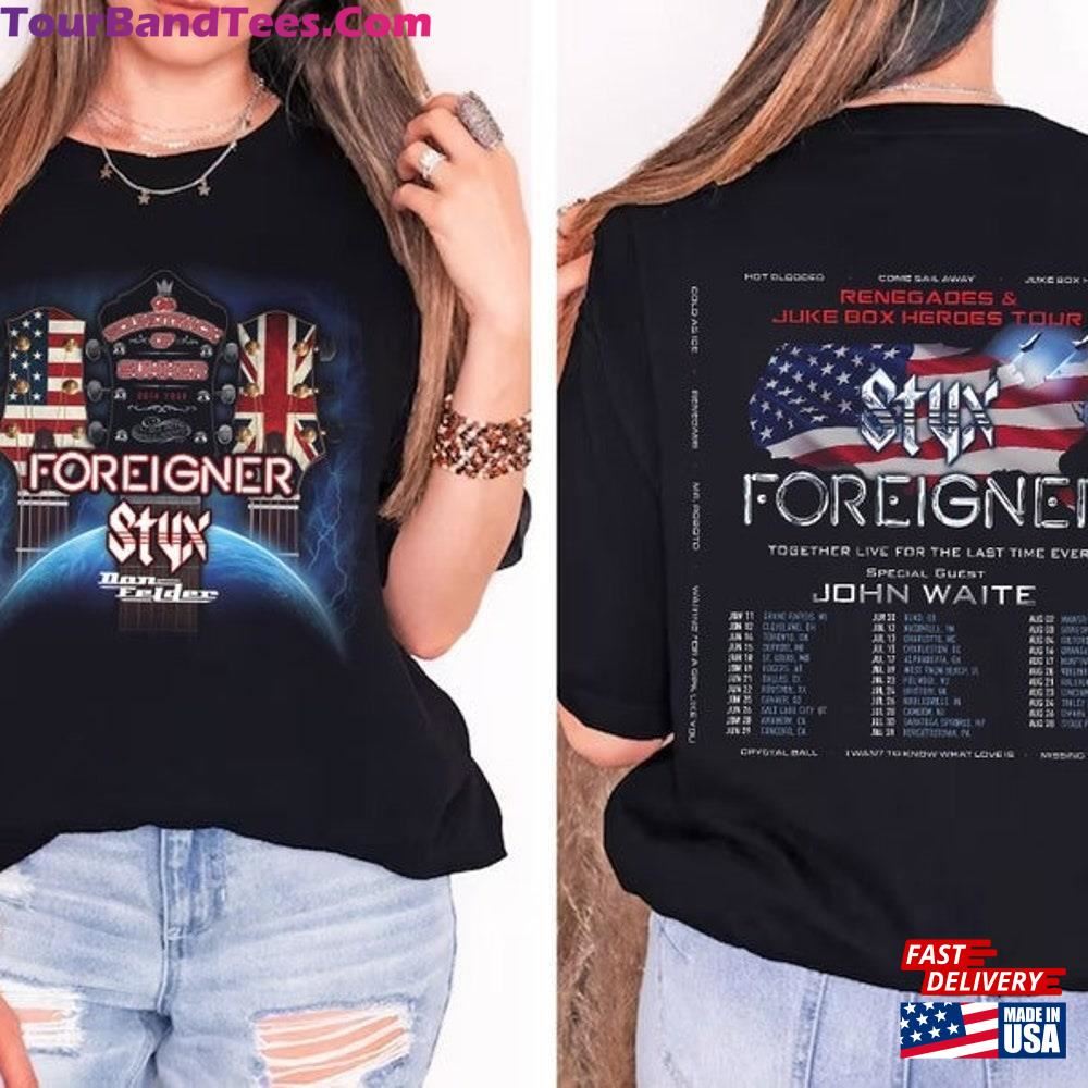 Styx And Foreigner Summer Tour Shirt Band Fan Hoodie Classic 29Uf092186 – Utopia Fashion