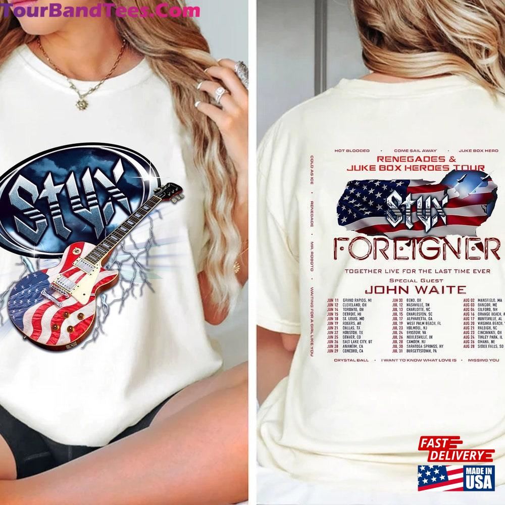 Styx And Foreigner Summer Tour Shirt Band Fan Hoodie Classic 29Uf107018 – Utopia Fashion