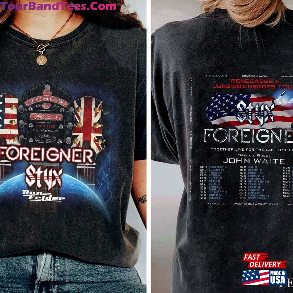 Styx And Foreigner Summer Tour Shirt Band Fan Unisex Hoodie 29Uf097201 – Utopia Fashion