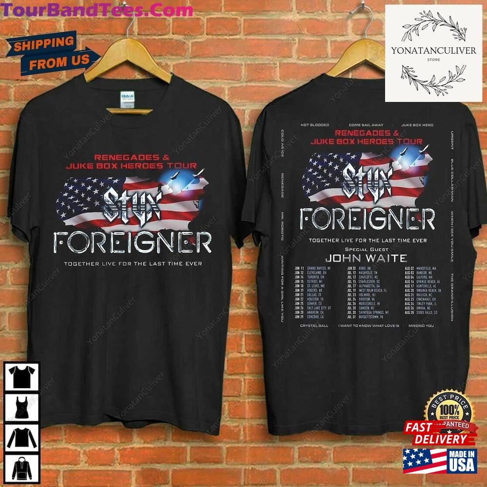 Styx And Foreigner Summer Tour Shirt Band Sweatshirt Classic 29Uf111667 – Utopia Fashion