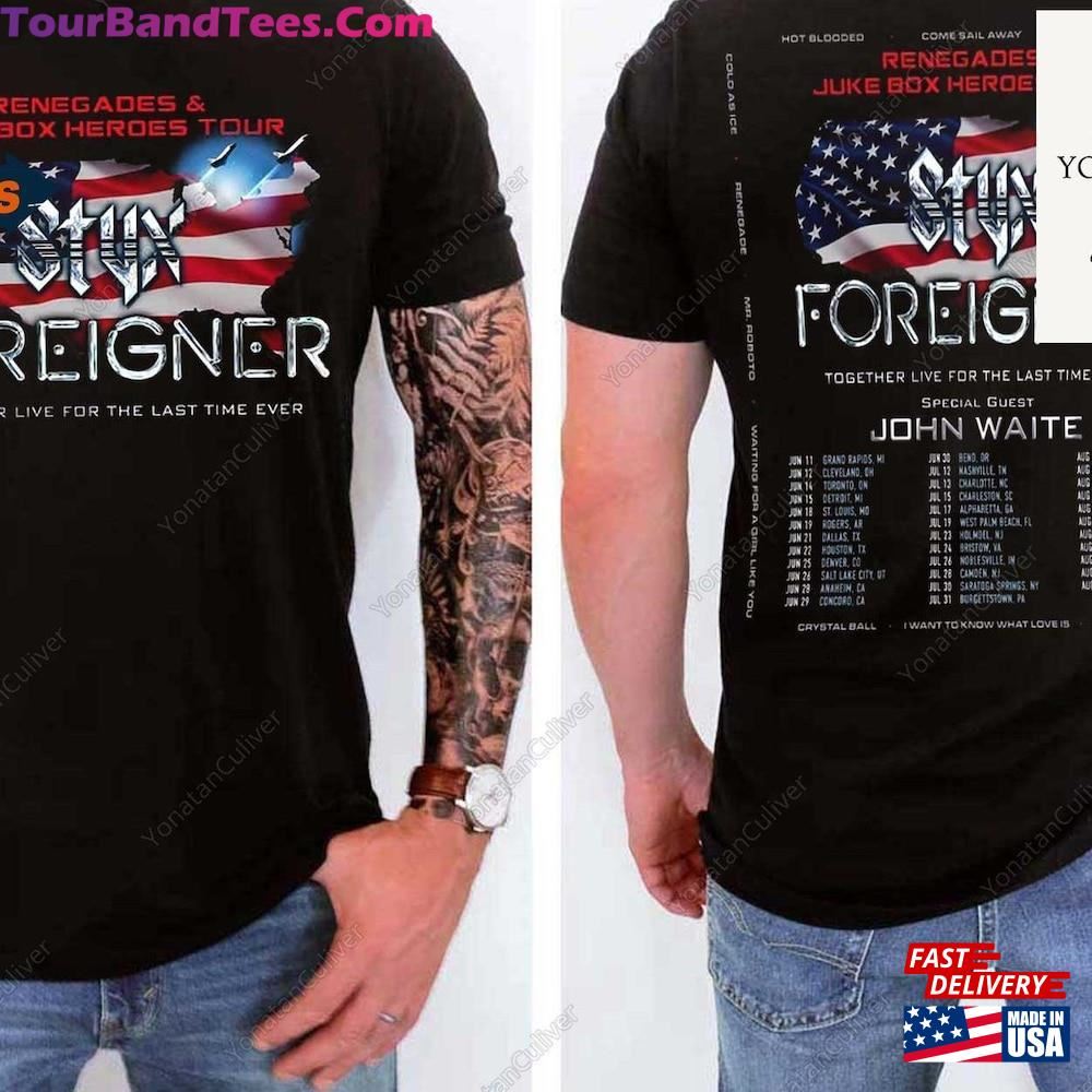 Styx And Foreigner Summer Tour Shirt Band Sweatshirt Classic 29Uf111667 – Utopia Fashion