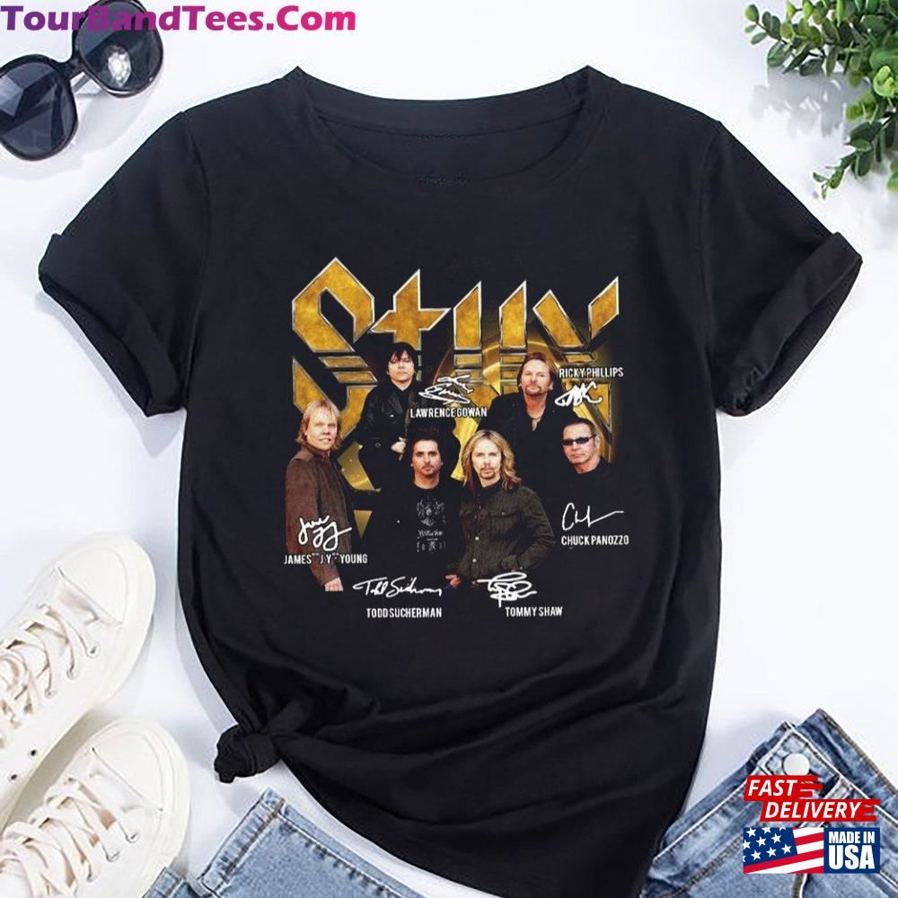 Styx Band Bootleg Shirt Tour Signatures Classic Unisex 29Uf097855 – Utopia Fashion