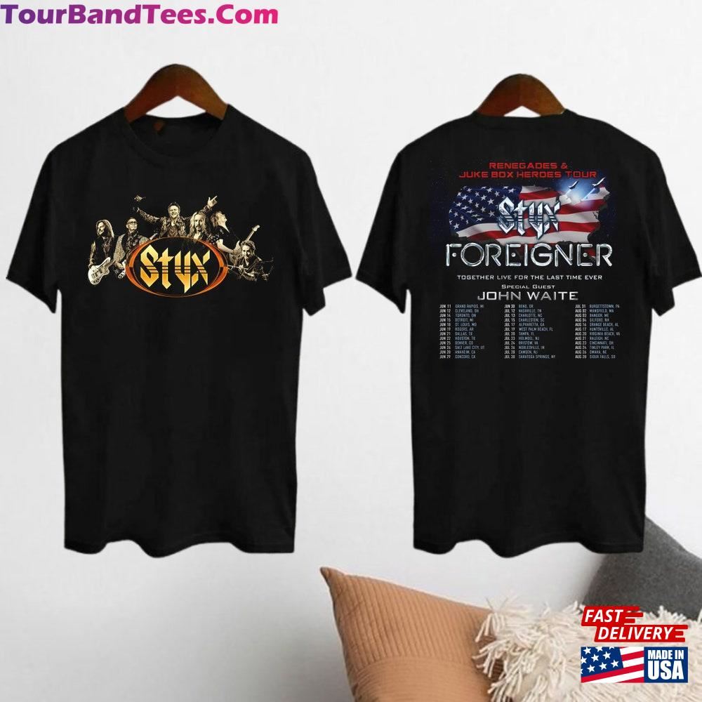 Styx Band Tour Graphic Shirt And Foreiner Concert Fan Gift Unisex T-Shirt 29Uf098229 – Utopia Fashion