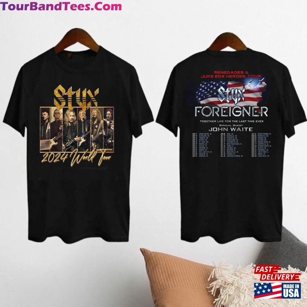 Styx Band Tour Shirt And Foreiner Fan Gift T-Shirt Classic 29Uf098237 – Utopia Fashion