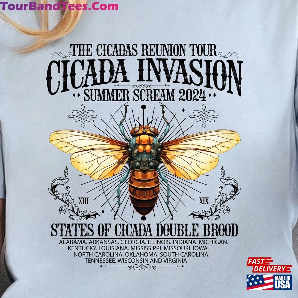 Summer Shirt The Cicadas Tour Tee Invasion Scream Unisex T-Shirt 29Uf096232 – Utopia Fashion