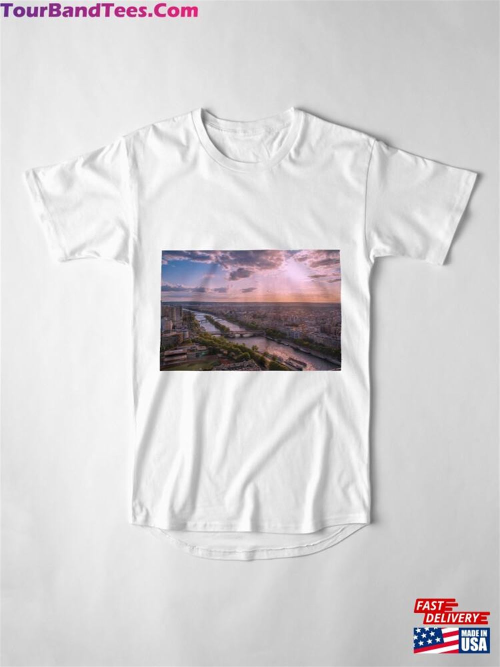 Sunset Over The Seine From Eiffel Tower Long T-Shirt Sweatshirt Unisex 29Uf115916 – Utopia Fashion