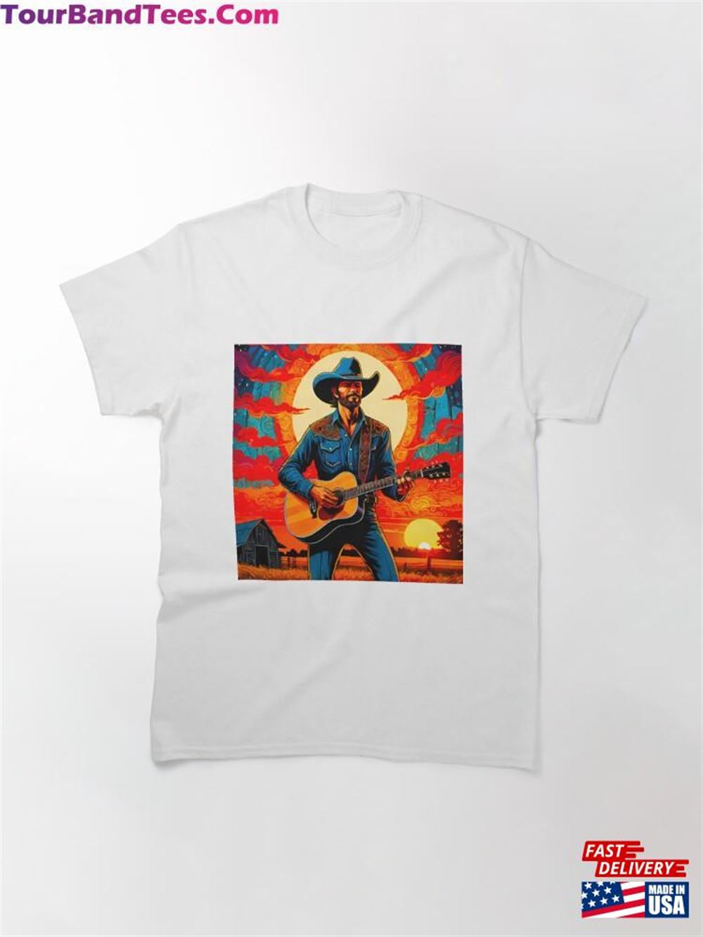 Sunset Serenade Country Singer On The Ranch Classic T-Shirt Hoodie Unisex 29Uf106775 – Utopia Fashion