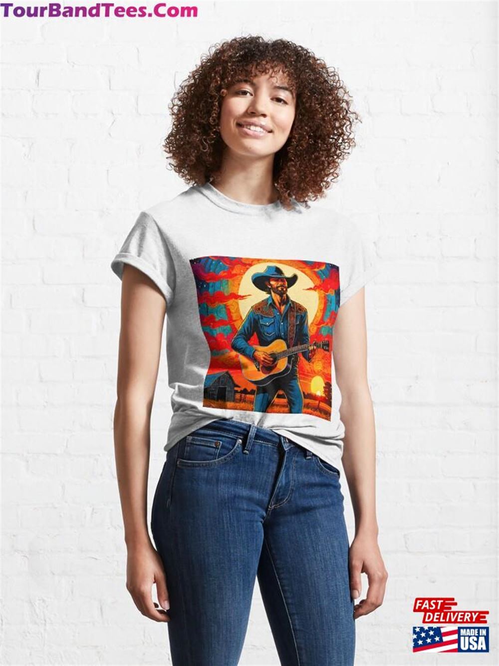 Sunset Serenade Country Singer On The Ranch Classic T-Shirt Hoodie Unisex 29Uf106775 – Utopia Fashion