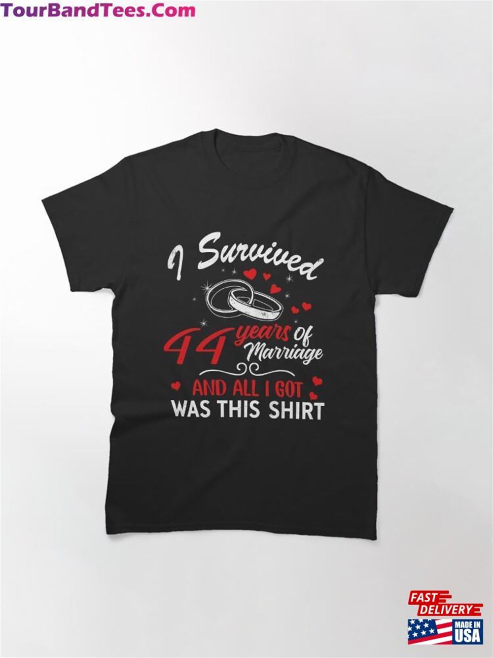 Survived Years Marriage Hearts Day Valentines Classic T-Shirt Unisex Hoodie 29Uf102148 – Utopia Fashion