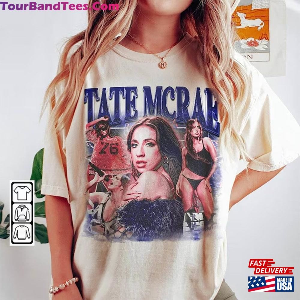 Tate Mcrae Shirt Vintage Music Short Sleeve Hoodie Classic 29Uf115725 – Utopia Fashion