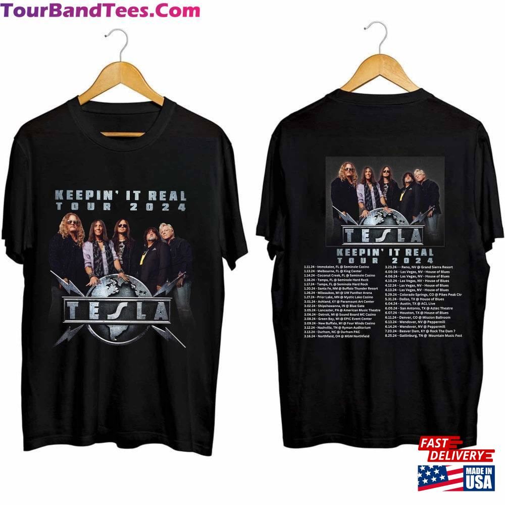 Tesla Band Keepin It Real U S Tour Shirt Fan Concert Unisex Classic 29Uf102211 – Utopia Fashion