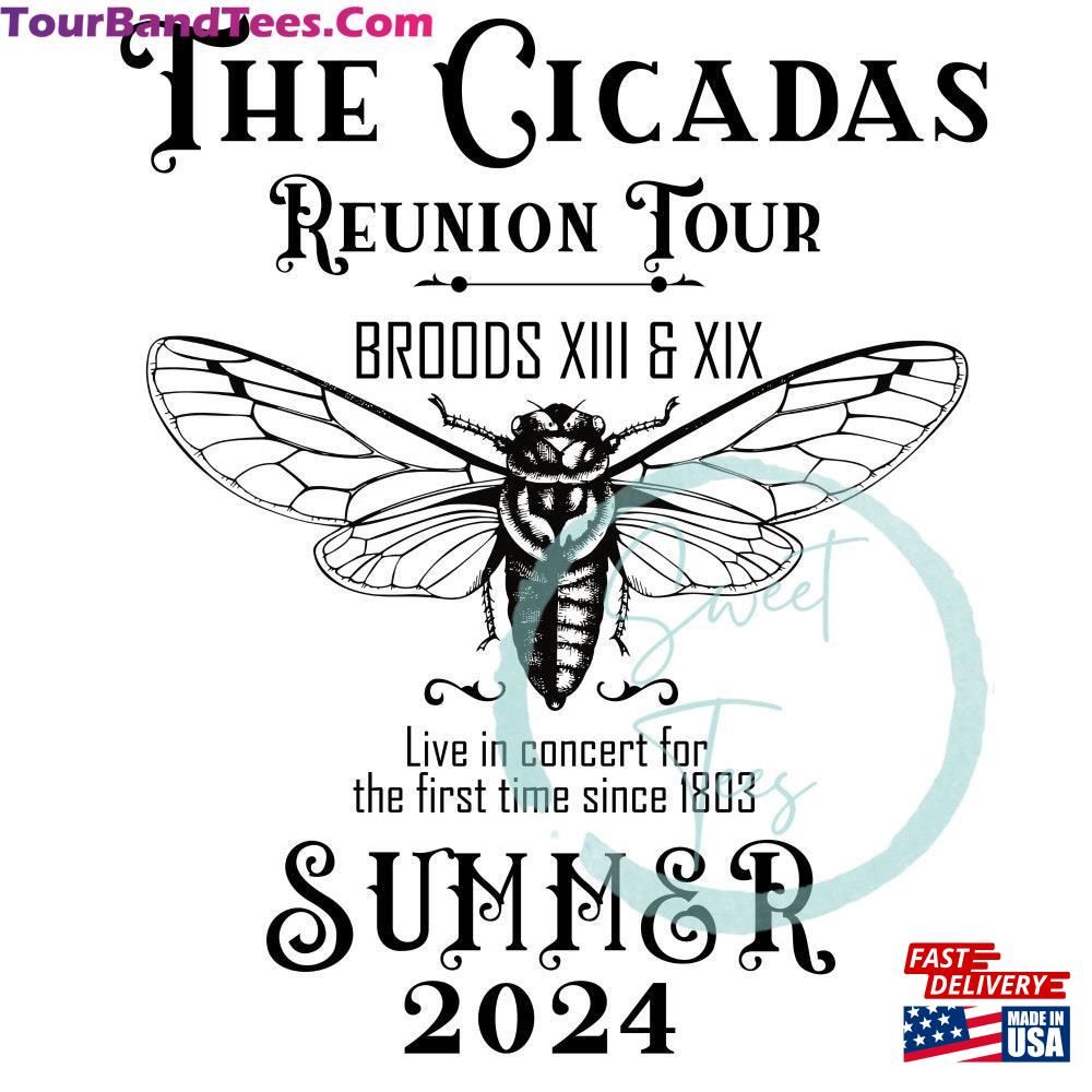 The Cicadas Reunion Tour Invasion Summer Scream T-Shirt States Of Cicada Double Brood Xiii Hoodie Classic 29Uf107107 – Utopia Fashion