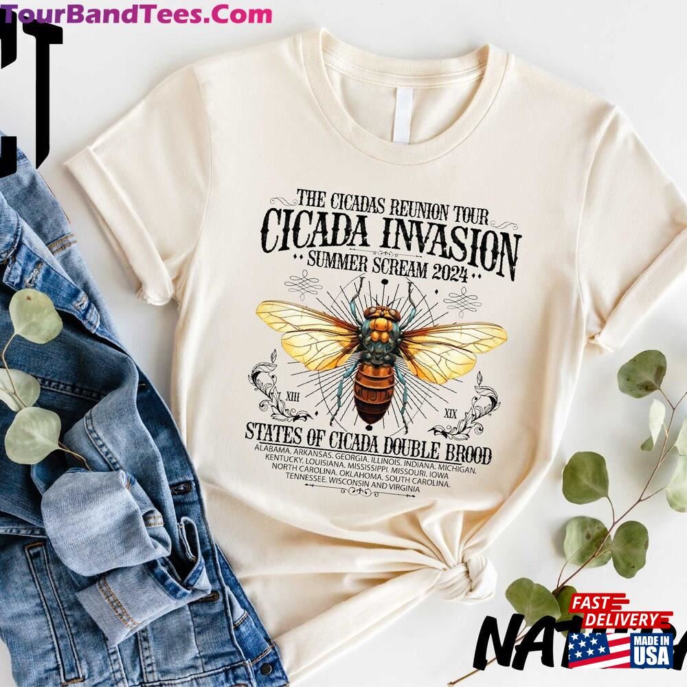 The Cicadas Reunion Tour Shirt Cicada Summer Concert T-Shirt Sweatshirt Classic 29Uf092125 – Utopia Fashion