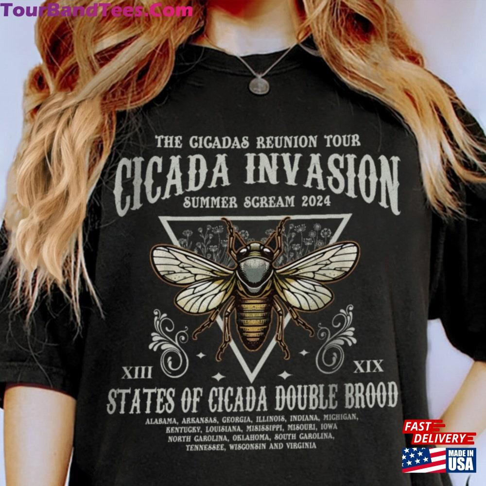 The Cicadas Reunion Tour Shirt Invasion Summer Scream Tee States Of Cicada Double Brood Xiii Hoodie Sweatshirt 29Uf097821 – Utopia Fashion