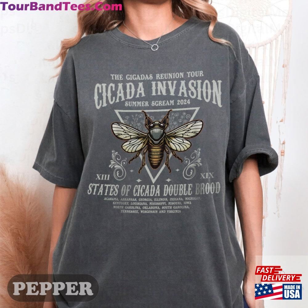 The Cicadas Reunion Tour Shirt Invasion Summer Scream Tee States Of Cicada Double Brood Xiii Hoodie Sweatshirt 29Uf097821 – Utopia Fashion