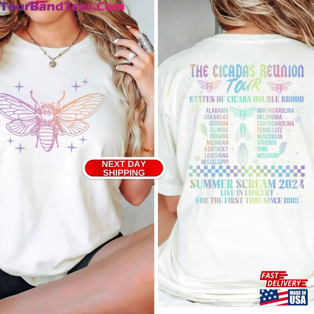 The Cicadas Reunion Tour Shirt Summer Scream Tee Festival Concert Top Unisex Classic 29Uf092564 – Utopia Fashion