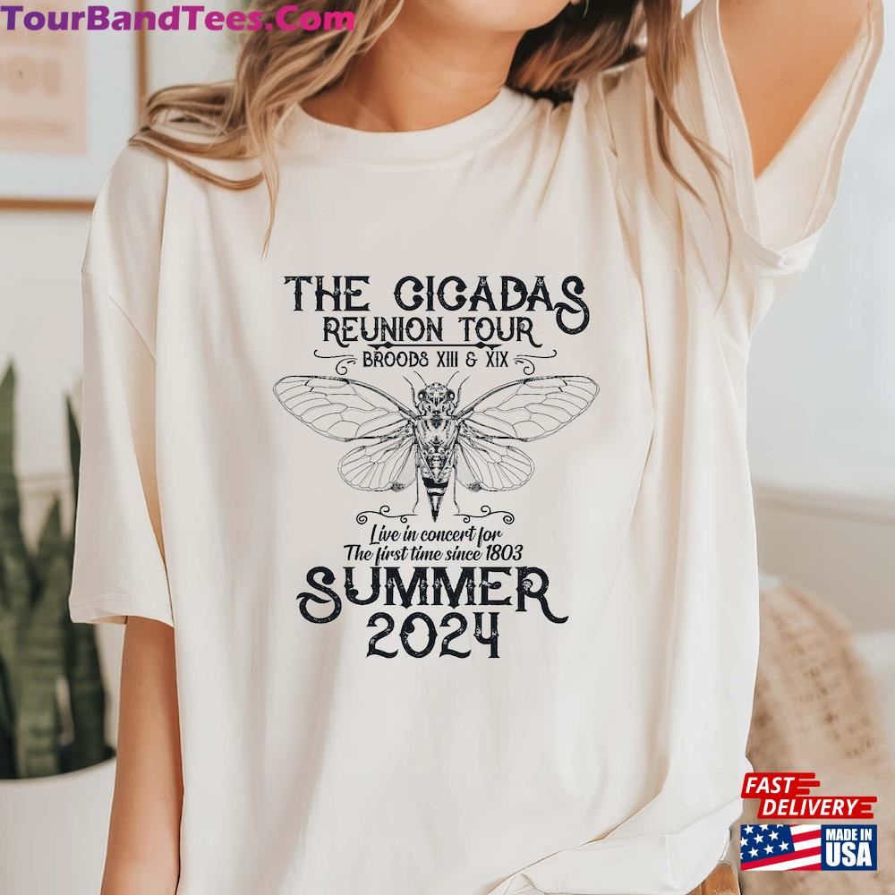 The Cicadas Reunion Tour Summer Comfort Color T-Shirt Comeback Shirt Funny Cicada Concert Hoodie Unisex 29Uf096388 – Utopia Fashion