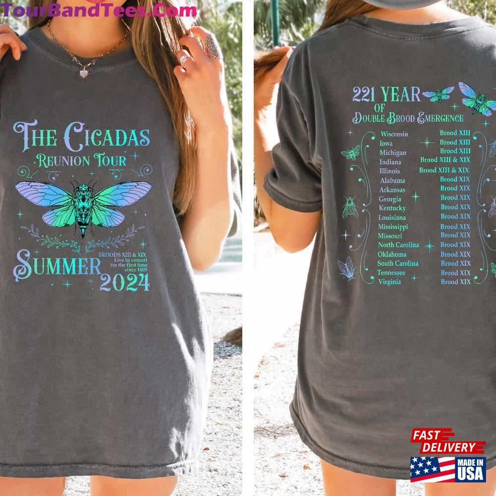 The Cicadas Reunion Tour Summer Comfort Color T-Shirt Comeback Shirt Funny Cicada Concert Unisex 29Uf098179 – Utopia Fashion