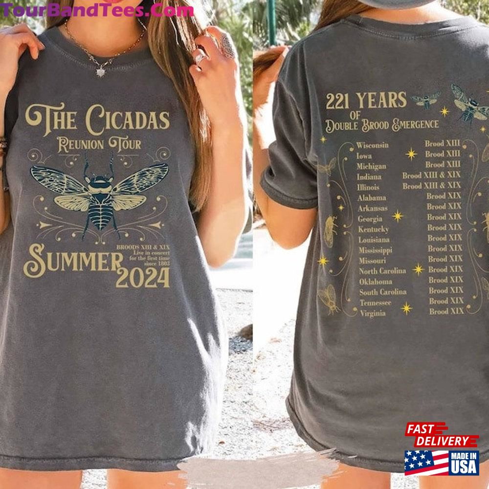 The Cicadas Reunion Tour Summer Shirt Double Broods Xiii Amp Xix Classic T-Shirt 29Uf101350 – Utopia Fashion