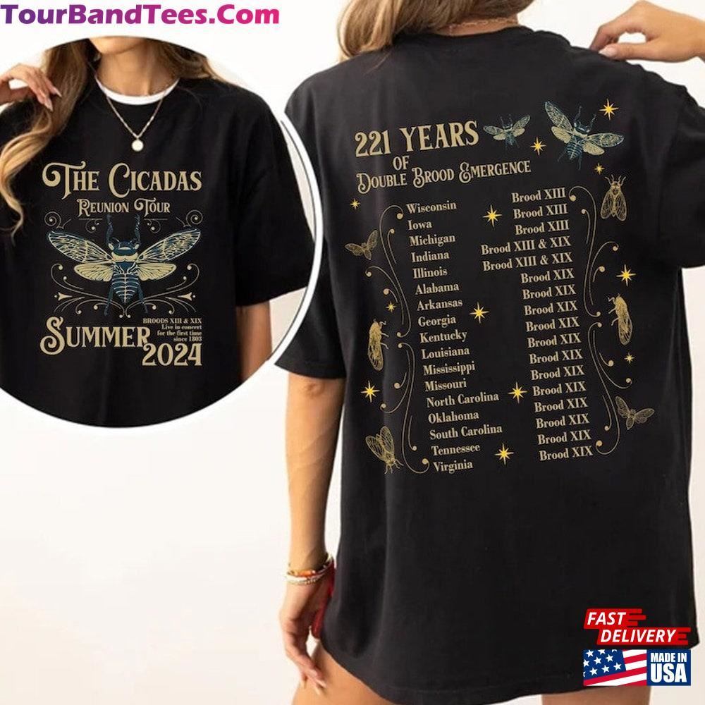 The Cicadas Reunion Tour Summer Shirt Double Broods Xiii Amp Xix Classic T-Shirt 29Uf101350 – Utopia Fashion