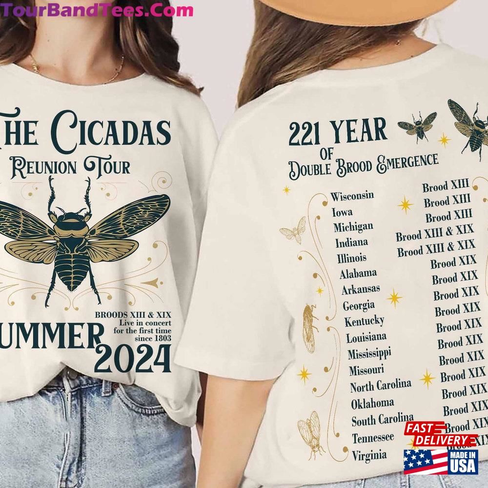 The Cicadas Reunion Tour Summer Shirt Double Broods Xiii Amp Xix T-Shirt Sweatshirt 29Uf093009 – Utopia Fashion