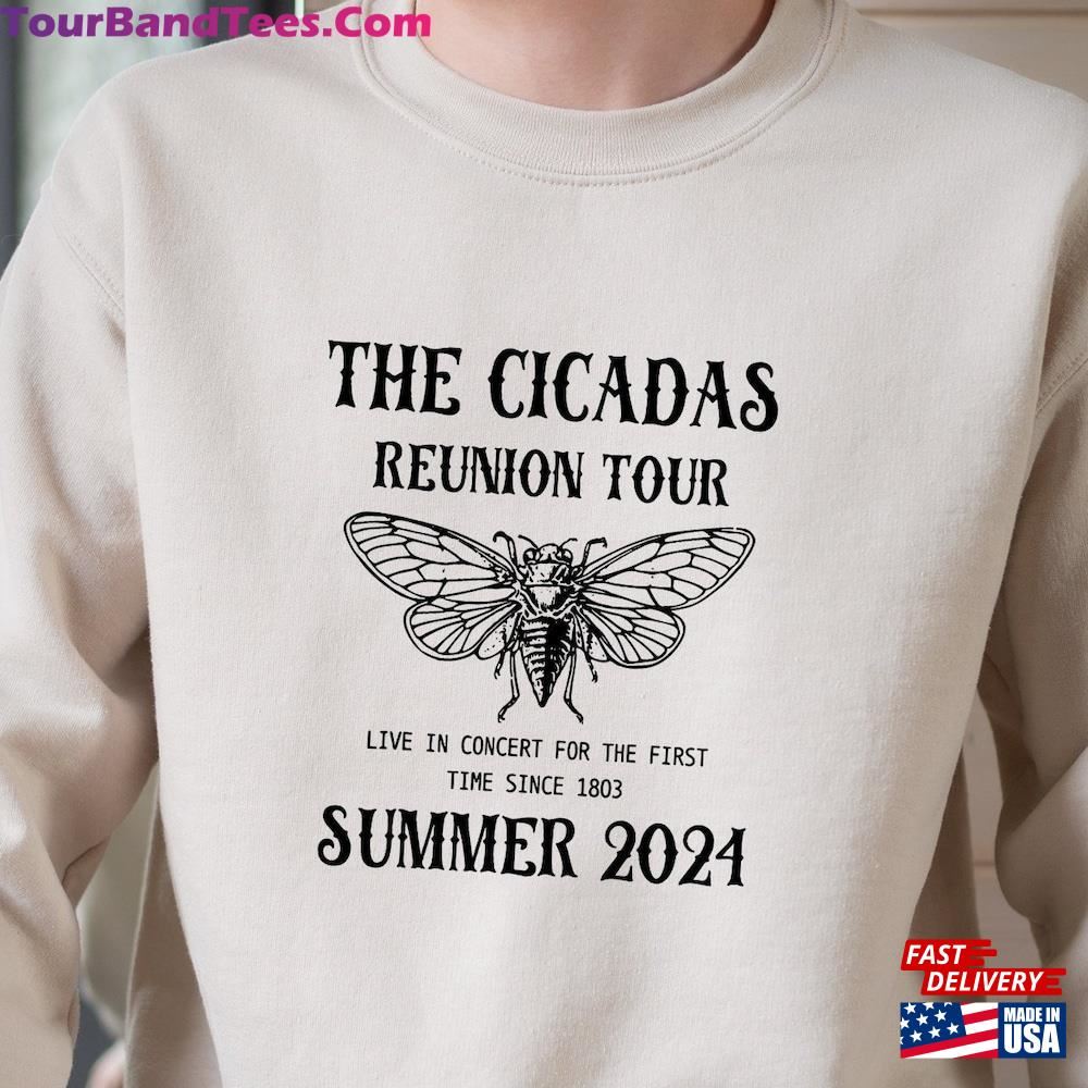 The Cicadas Reunion Tour Sweatshirt Summer Concert Tee Vintage Graphic Band Shirt Unisex Classic 29Uf092037 – Utopia Fashion