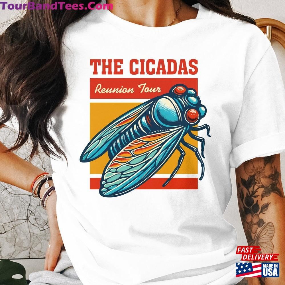 The Cicadas Reunion Tour T-Shirt Retro Insect Band Graphic Tee Vintage Concert Shirt Unisex Sweatshirt 29Uf097604 – Utopia Fashion