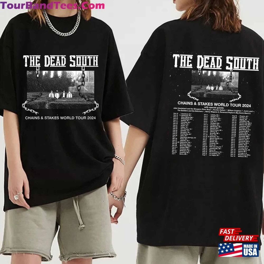 The Dead South Chains Amp Stakes World Tour Shirt T-Shirt Classic 29Uf102266 – Utopia Fashion