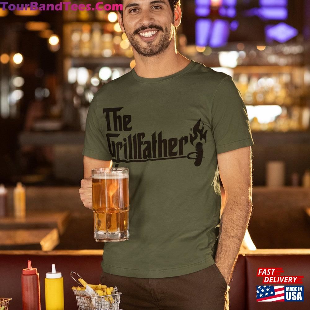 The Grillfather T-Shirt Father S Day Gift Birthday Gifts For Dad Unisex 29Uf111857 – Utopia Fashion