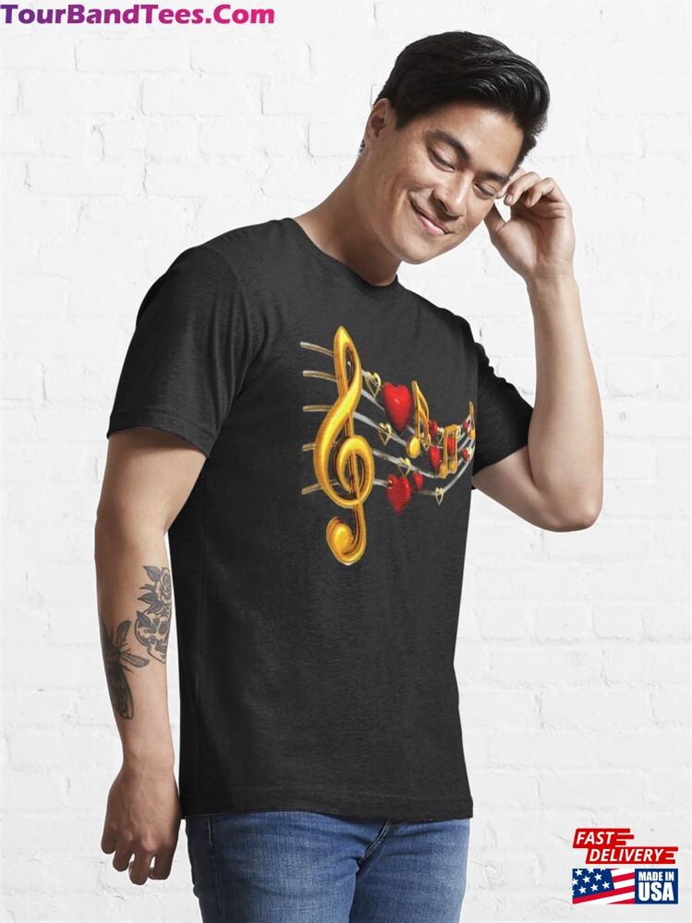 The Love Of Music Essential T-Shirt Hoodie 29Uf096683 – Utopia Fashion