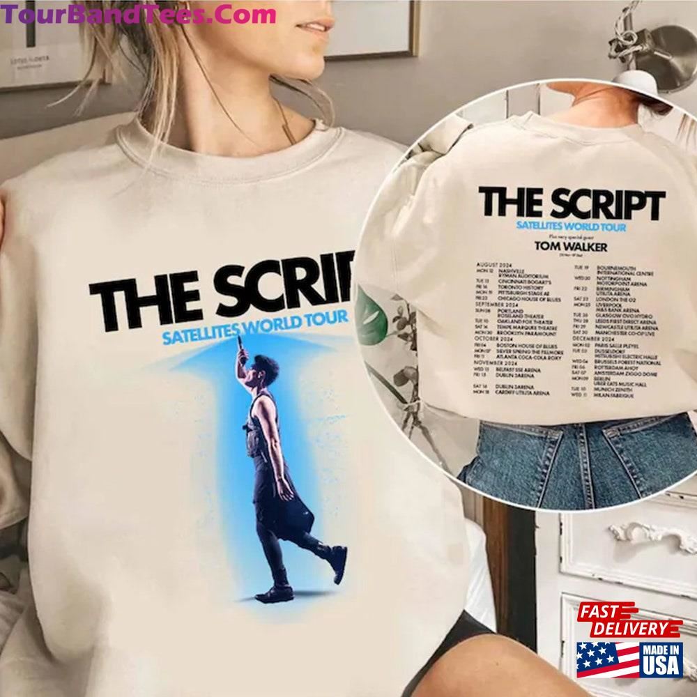 The Script Satellites World Tour Shirt Band Fan T-Shirt Classic 29Uf106609 – Utopia Fashion