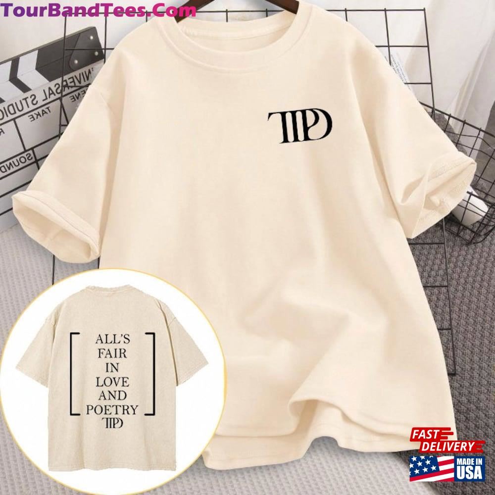 The Tortured Poets Department Shirt Pure Cotton Swiftie Fan Tee Classic T-Shirt 29Uf115594 – Utopia Fashion