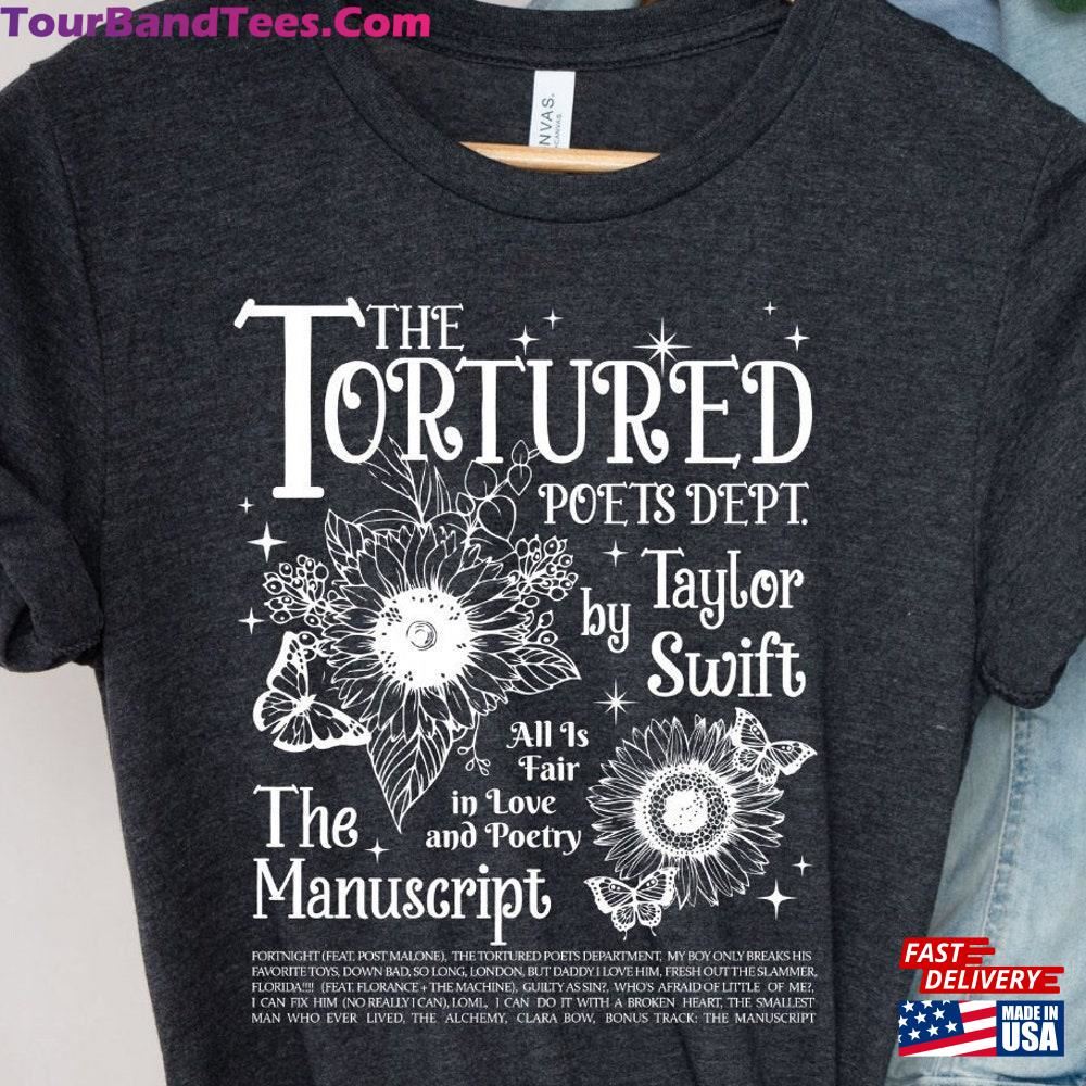 The Tortured Poets Department Shirt Taylor Eras Tour Album Swiftie Merch T-Shirt Unisex 29Uf097021 – Utopia Fashion