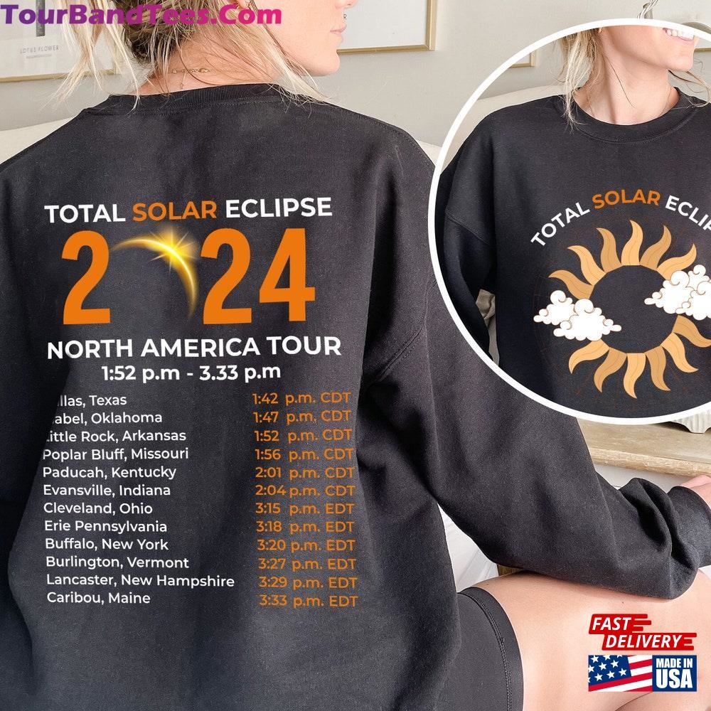 Total Solar Eclipse Double Sided Sweatshirt April 8Th Shirt Unisex Classic 29Uf112853 – Utopia Fashion