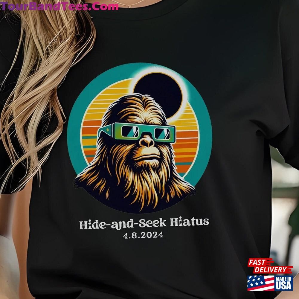 Total Solar Eclipse Sasquatch Bigfoot Shirt With Double Sided Print For April 8Th T-Shirt Sweatshirt 29Uf092438 – Utopia Fashion