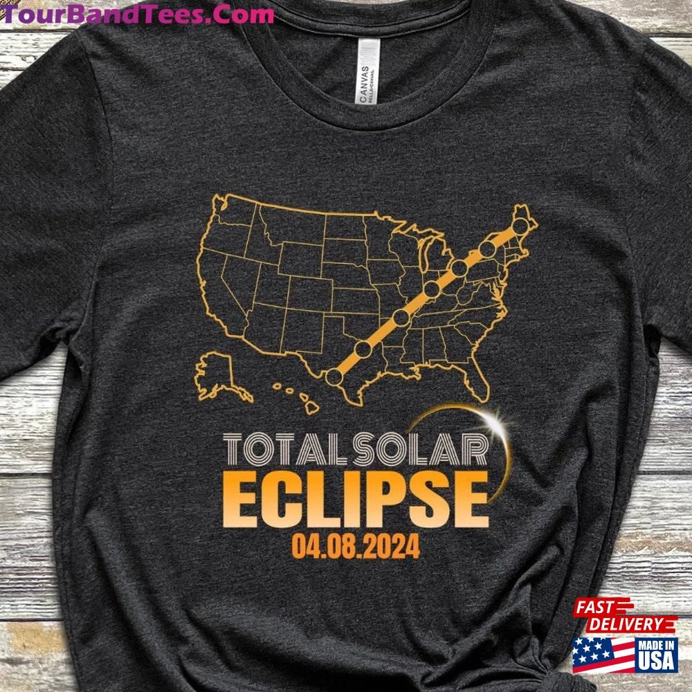 Total Solar Eclipse Shirt April Usa Map Hoodie Classic 29Uf117419 – Utopia Fashion