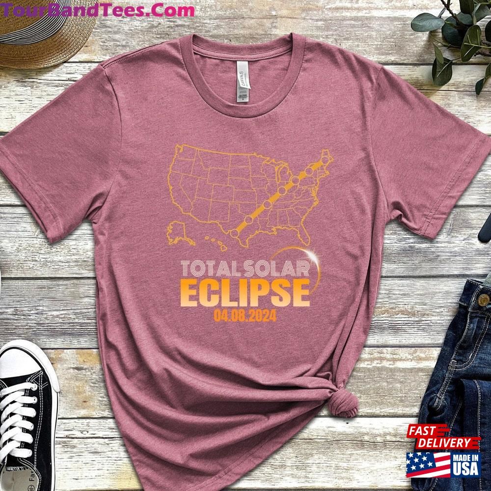 Total Solar Eclipse Shirt April Usa Map Hoodie Classic 29Uf117419 – Utopia Fashion