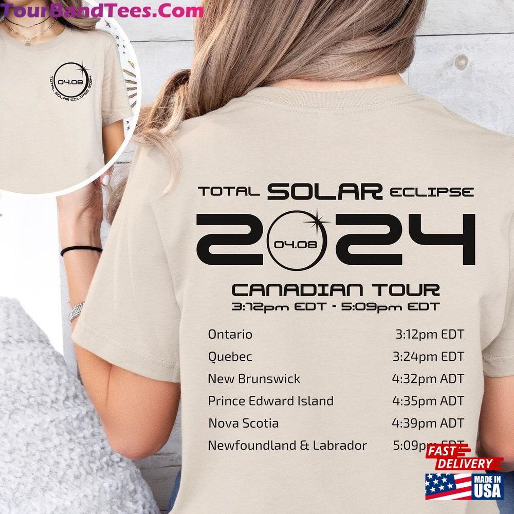 Total Solar Eclipse Shirt Canadian Tour Tee Path Of Totality Sweatshirt T-Shirt 29Uf116818 – Utopia Fashion